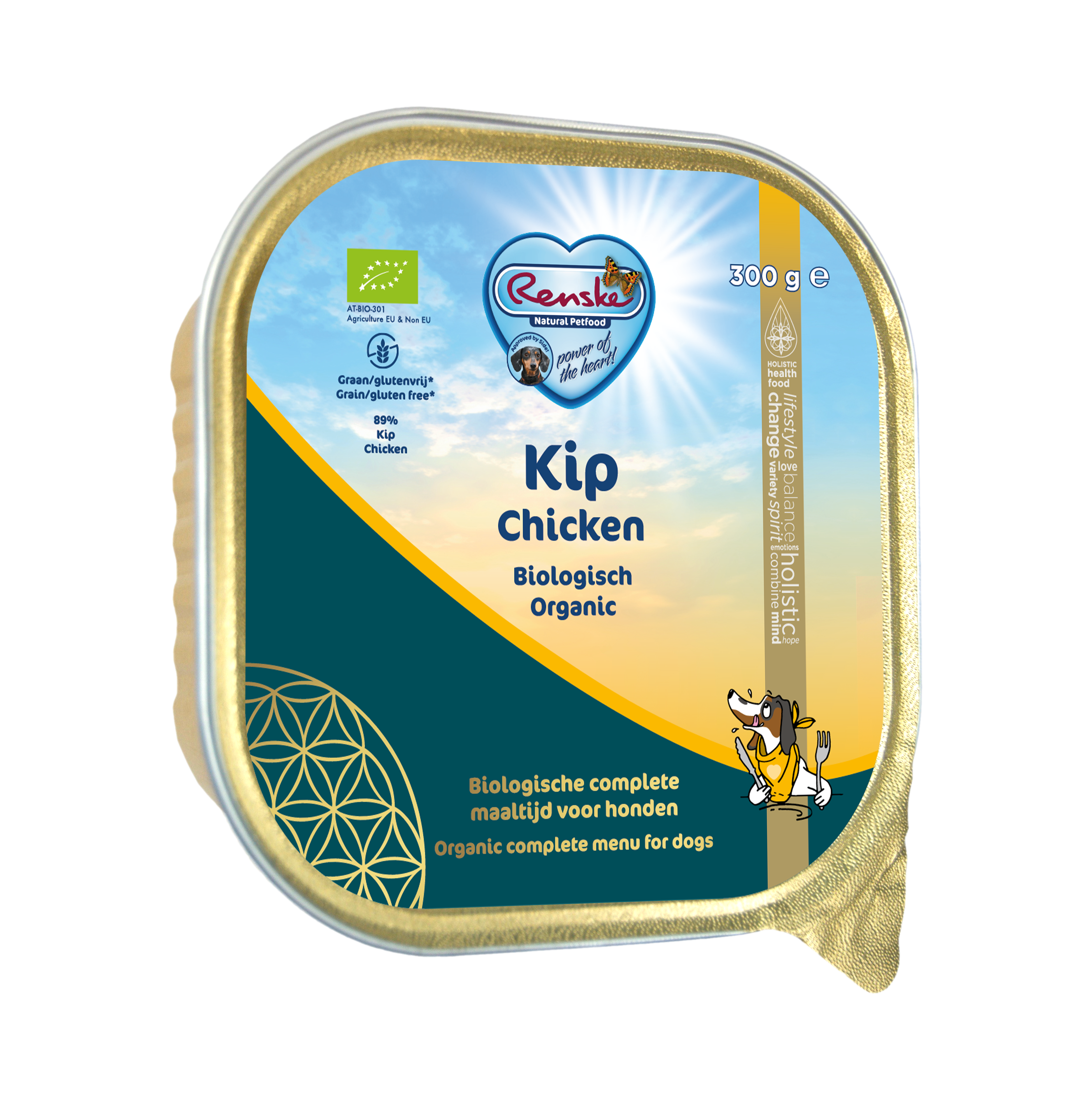 Bio Hond KIP_Alu kuipje 300gr 8717185295665