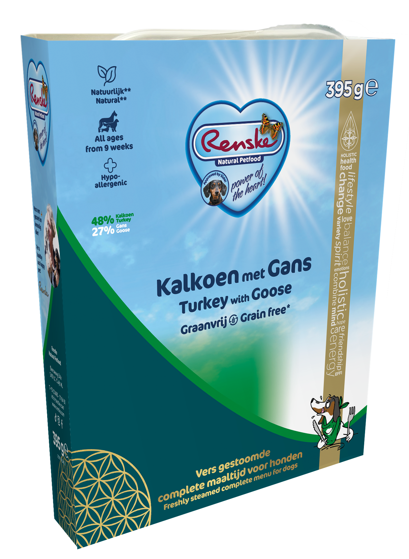 Renske Fresh Kalkoen met Gans 395g - Grain Free